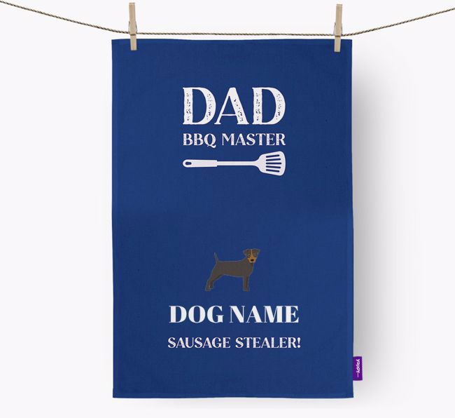 BBQ Master: Personalised {breedFullName} Tea Towel